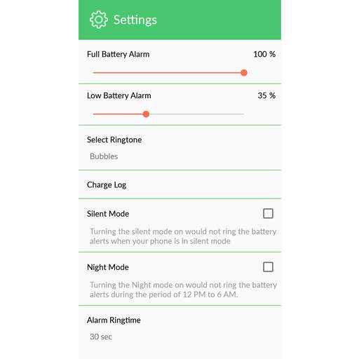 Smart Battery Alarm App screenshot 3