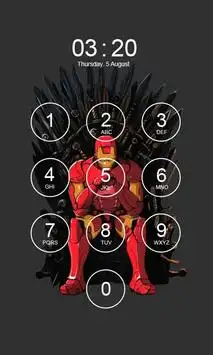 Iron Man Lock Screen 4K screenshot 1