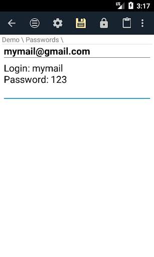 Notepad with password (free, no ads) 4 تصوير الشاشة