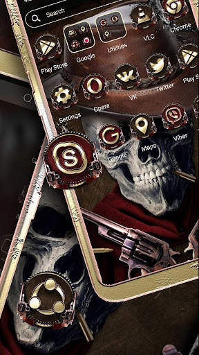 Cowboy Skull Launcher Theme screenshot 2