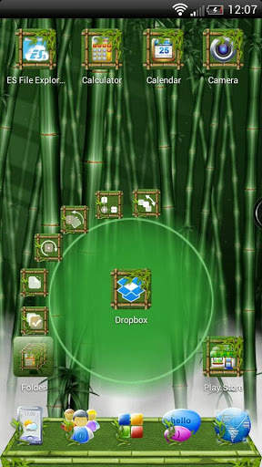 Next Launcher Bamboo Theme screenshot 1