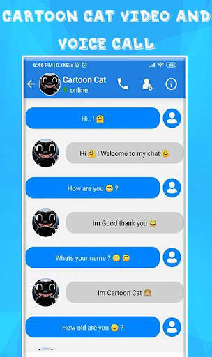 Cartoon Cat Game Fake Call & Video screenshot 3
