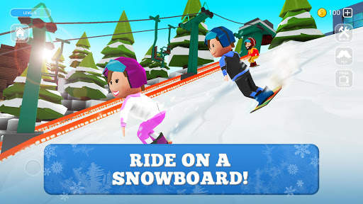 Snowboard Craft: Freeski, Sled Simulator Games 3D screenshot 3