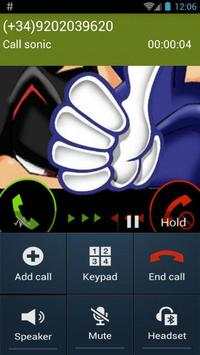 Sonic Fake Call - We Love d Dash скриншот 1