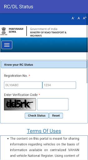 RTO Information screenshot 5