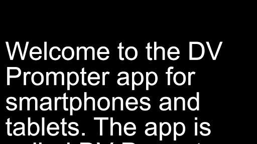 dvPrompter Plus 4 تصوير الشاشة