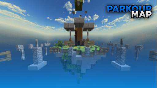100 levels parkour for Minecraft screenshot 1