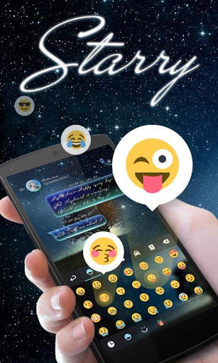 Starry GO Keyboard Theme Emoji screenshot 2