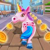Unicorn Run Rush: Endless Runner Games logo