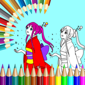 Coloring  Princess Girls-Book icon
