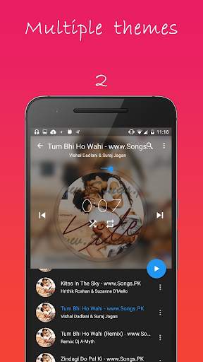 Material Music player screenshot 2