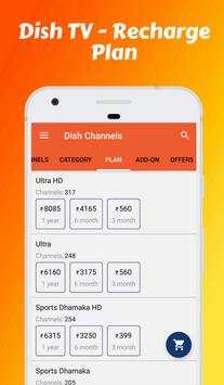 Channel list, channel Recharge for Dish TV DTH app screenshot 4