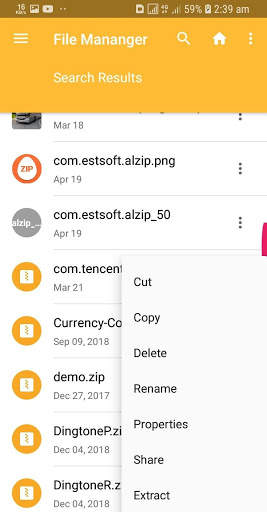 Zip file extractor for Android® screenshot 2