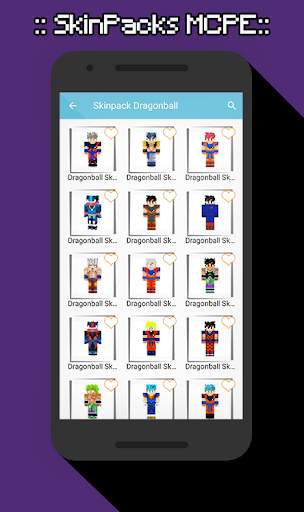 SkinPacks Dragonball for Minecraft screenshot 2