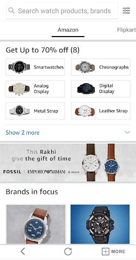 Watches Online Shopping app screenshot 1