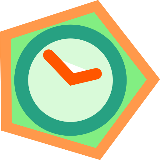 Simple wall clock icon