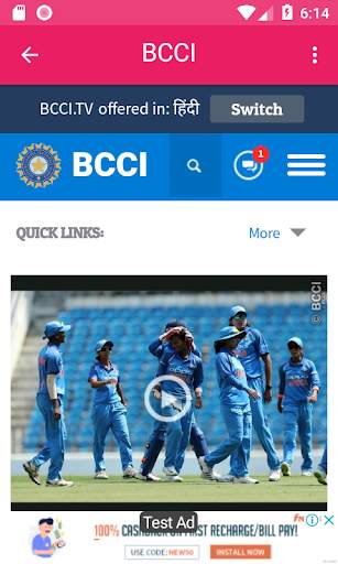 Cricket Live Score And Sports News screenshot 3
