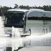 Wallpaper Mercedes Travego Bus logo
