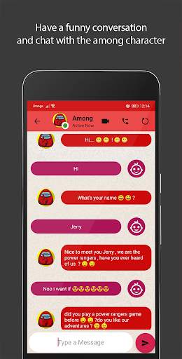 video call and chat simulator for among us screenshot 3