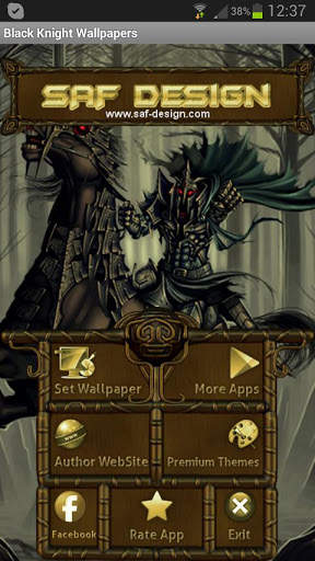 Black Knight GO Launcher Theme screenshot 6