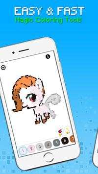 Unicorn Pixel Art - Coloring By Number screenshot 5