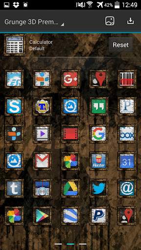 Next Launcher 3D Grunge Theme screenshot 8