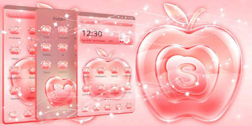 Bright Rose Pink Apple Theme screenshot 4