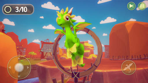 Flying Dragon Simulator Legends- Angry Dragon Game screenshot 3