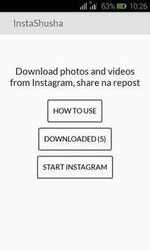 InstaShusha (Instagram downloader and reposter) screenshot 2
