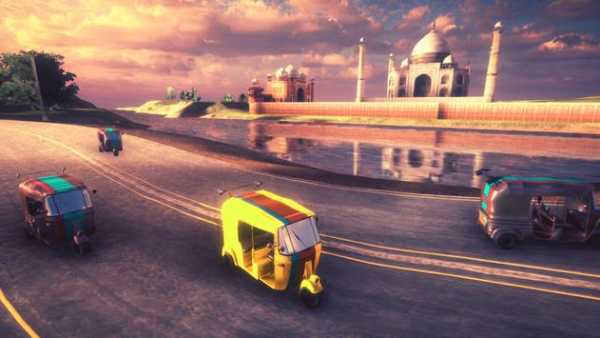 Rickshaw Tuk Tuk Car Multiplayer Racing Game screenshot 2