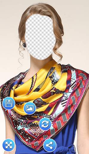 Girls Scarf Photo Frames screenshot 3