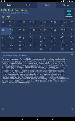 Lunar calendar Dara-Lite screenshot 8