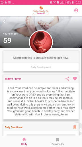 Pregnancy Prayer Guide App screenshot 1