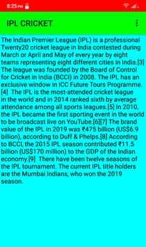 IPL CRICKET screenshot 2