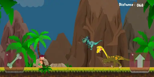Caveman In Dino Island 3 تصوير الشاشة