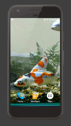 Koi Fish Tank Video Wallpaper screenshot 1