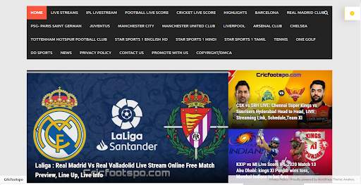 CRICFOOTSPO - Live Football,Cricket Scores & Links screenshot 2