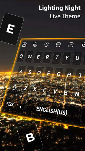 Lighting Night Live Keyboard screenshot 1
