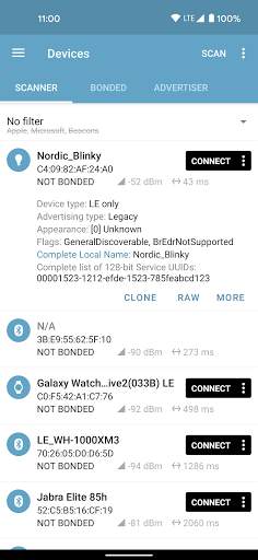 nRF Connect for Mobile screenshot 2