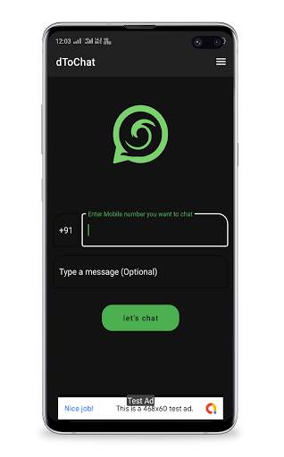 dToChat for whatsapp - (No need to save number) screenshot 2