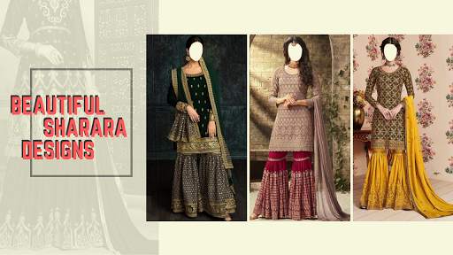 Women Sharara Photo Suit screenshot 1