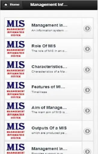 Management Information System screenshot 1
