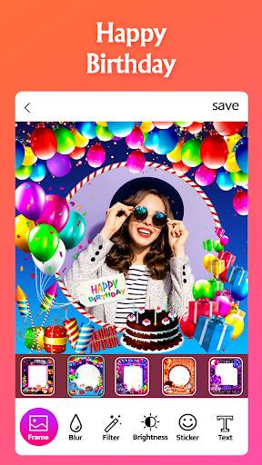 Happy Birthday Photo Frame 1 تصوير الشاشة