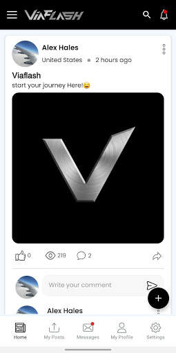 Viaflash: The Social App screenshot 1
