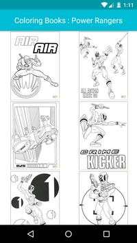 Cartoon Coloring : Power Rangers Edition screenshot 1