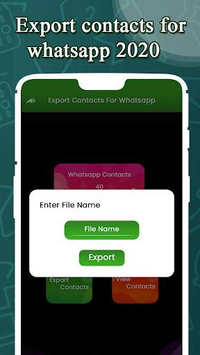 Export contacts for whatsapp 2020 screenshot 4