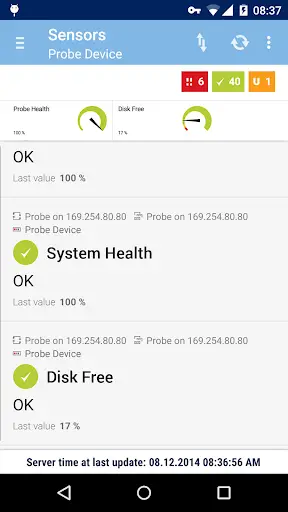 PRTG for Android скриншот 2