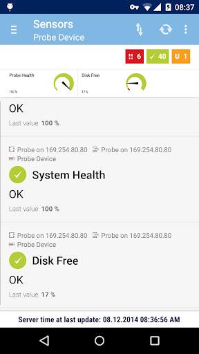 PRTG for Android screenshot 2