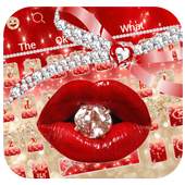 Diamond Red Lip Keyboard 10001007