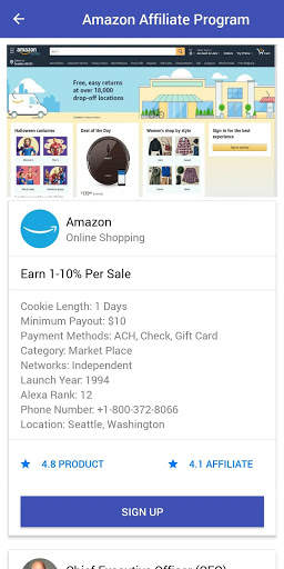 Best Affiliate Programs By Affiliate.Watch screenshot 2